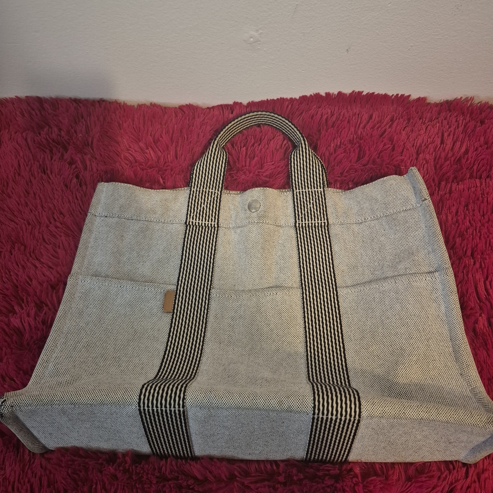 Hermes Gray Tote Bag